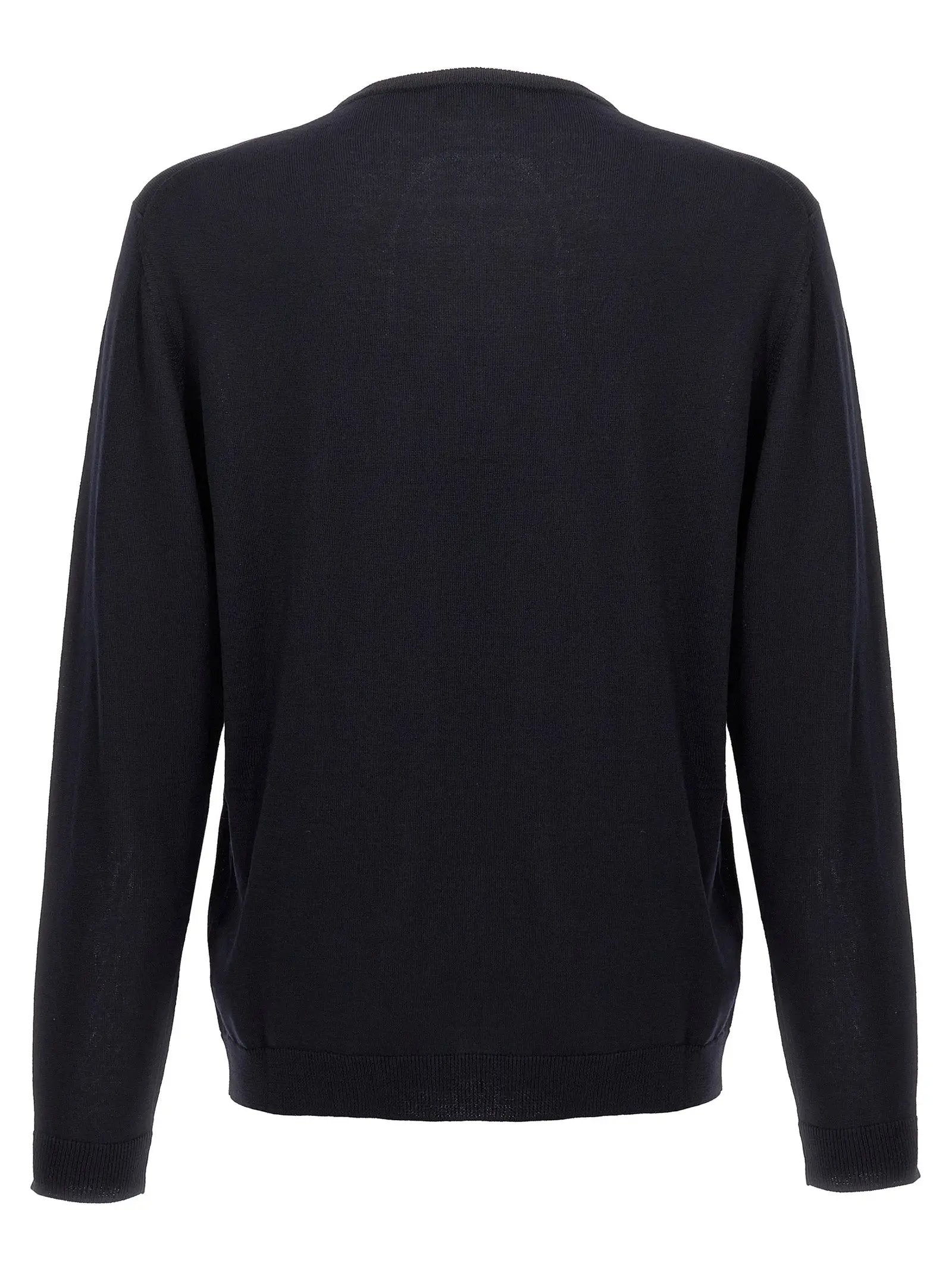 Roberto Collina Blue Merino Wool Cardigan
