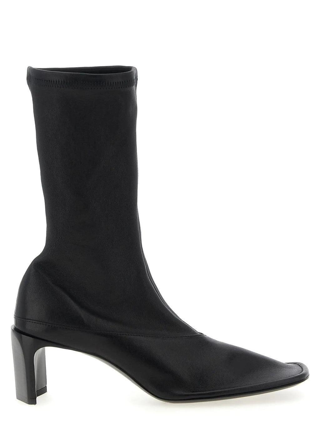 Jil Sander Black Lamb Leather Ankle Boots