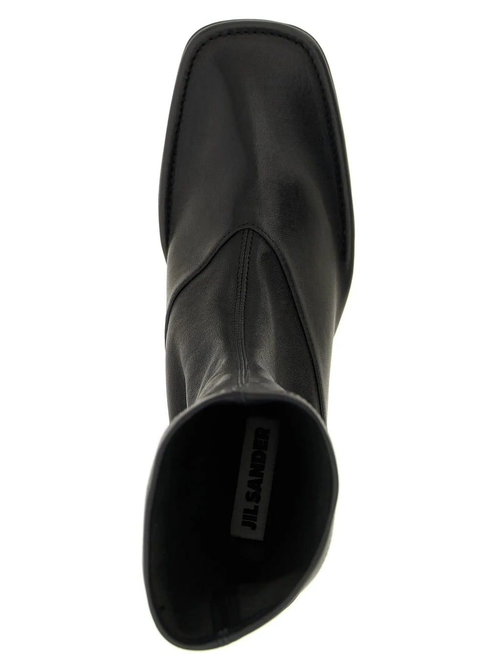 Jil Sander Black Lamb Leather Ankle Boots
