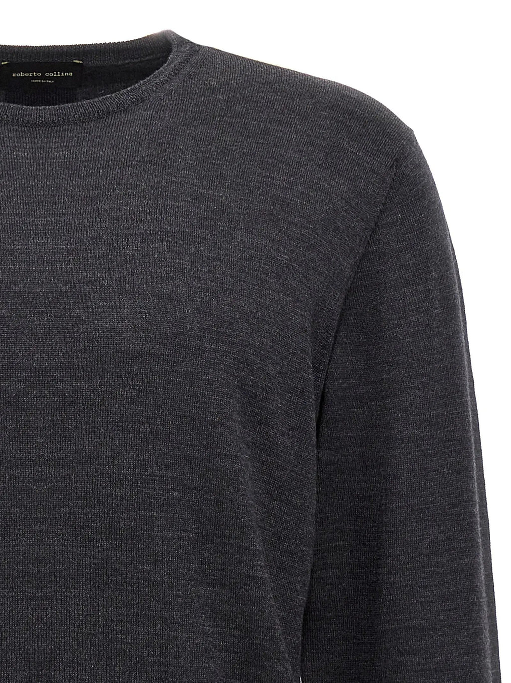 Roberto Collina Gray Merino Wool Cardigan