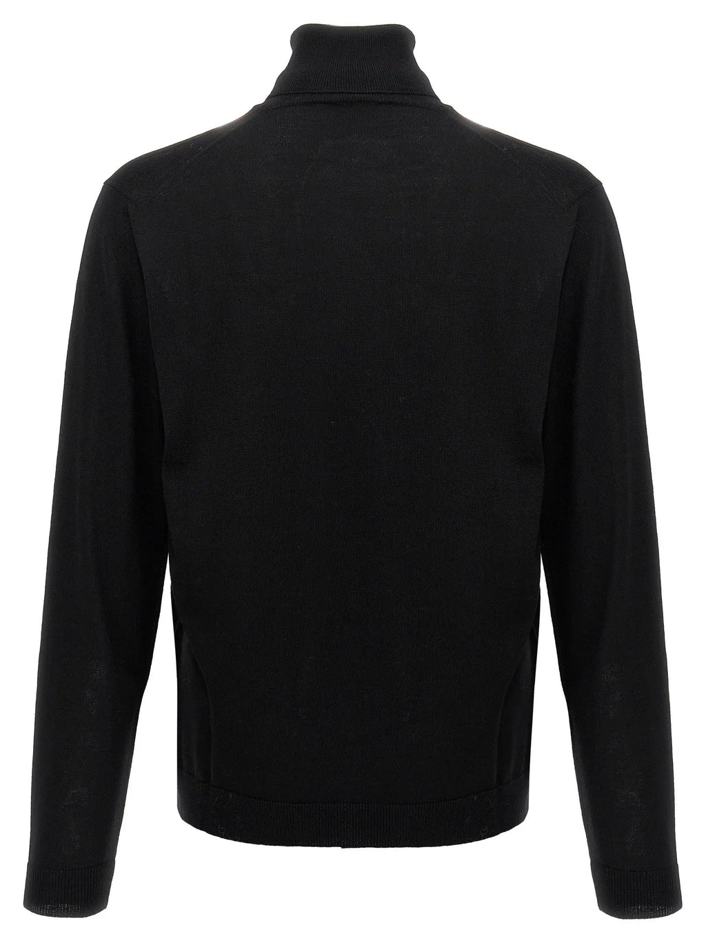 Roberto Collina Black Merino Wool Cardigan