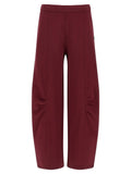 ROTATE BIRGER CHRISTENSEN Bordeaux Cotton Joggers (Workout Pants)