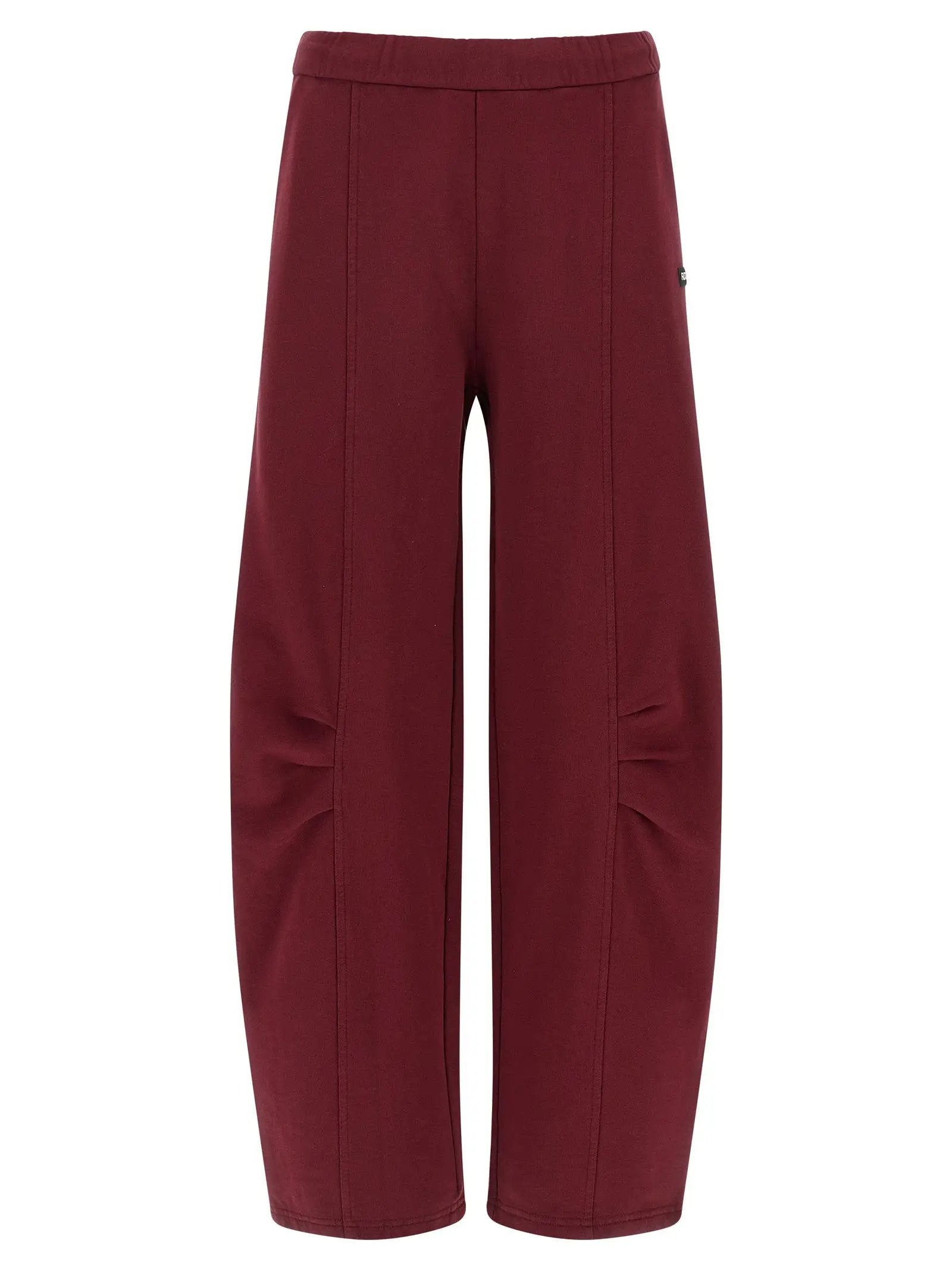 ROTATE BIRGER CHRISTENSEN Bordeaux Cotton Joggers (Workout Pants)