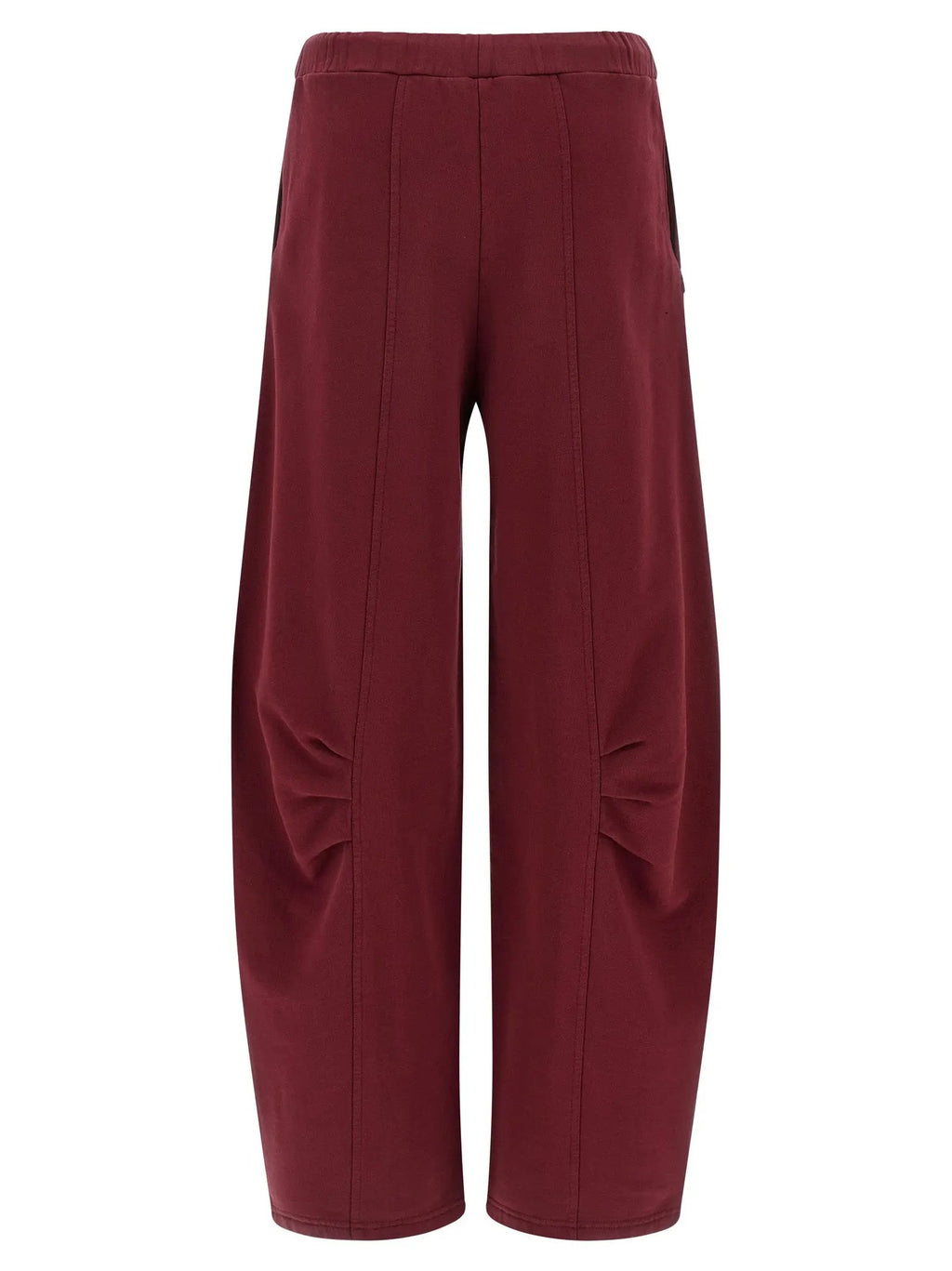 ROTATE BIRGER CHRISTENSEN Bordeaux Cotton Joggers (Workout Pants)