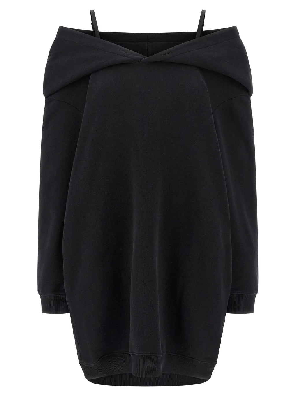 MM6 Maison Margiela Black Cotton Short Dress