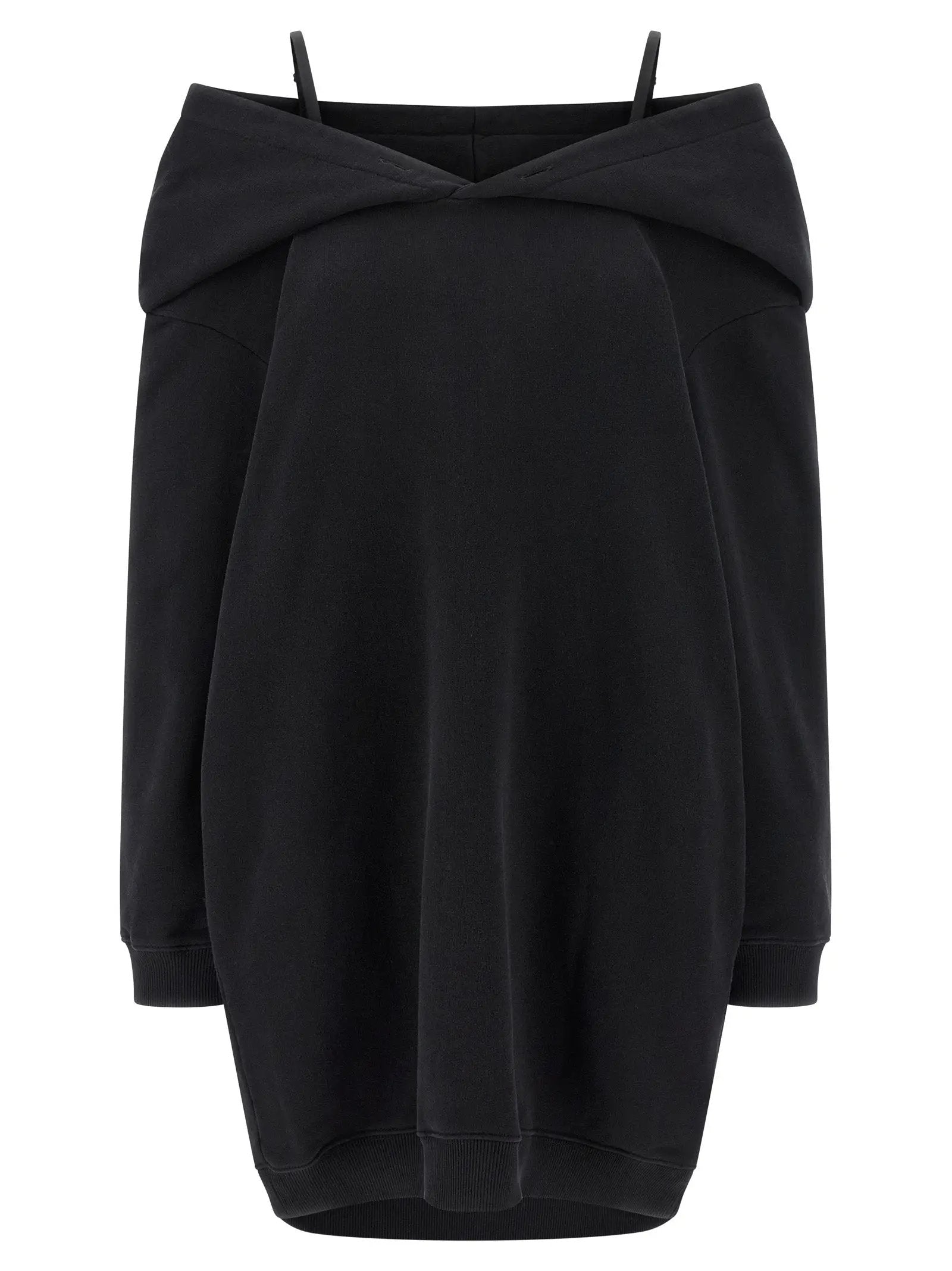 MM6 Maison Margiela Black Cotton Short Dress
