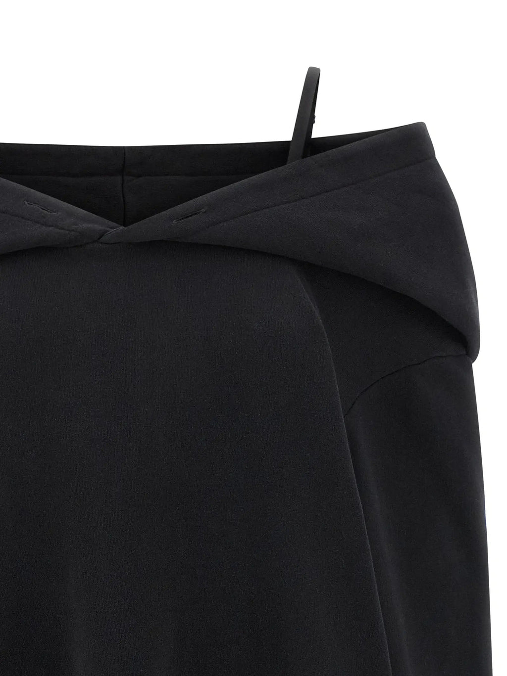 MM6 Maison Margiela Black Cotton Short Dress