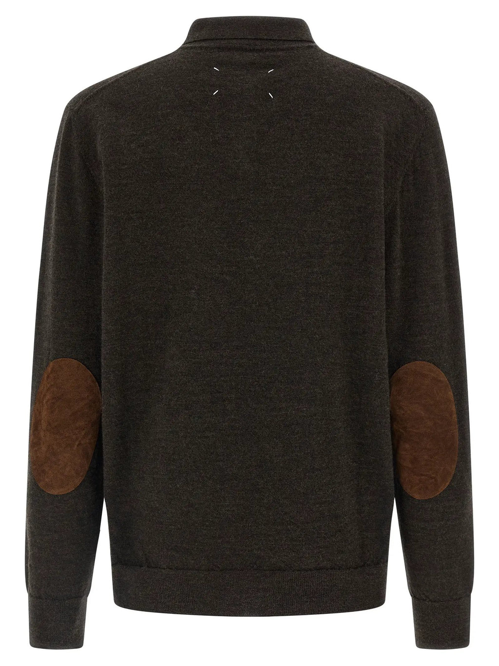 Maison Margiela Brown Wool Polo Shirt