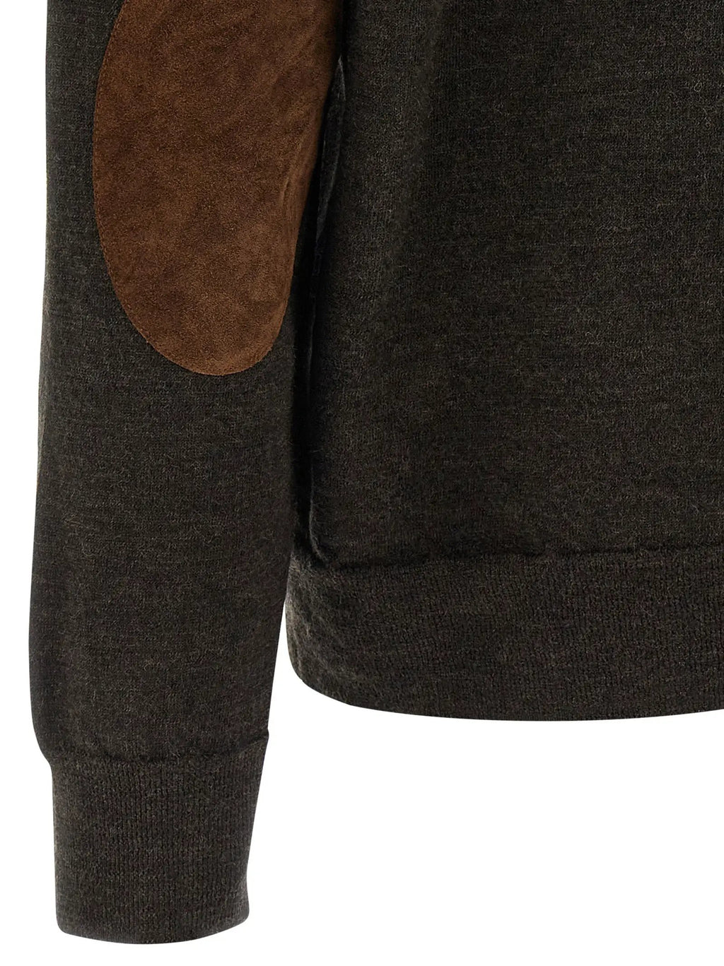 Maison Margiela Brown Wool Polo Shirt