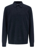 Maison Margiela Blue Wool Polo Shirt