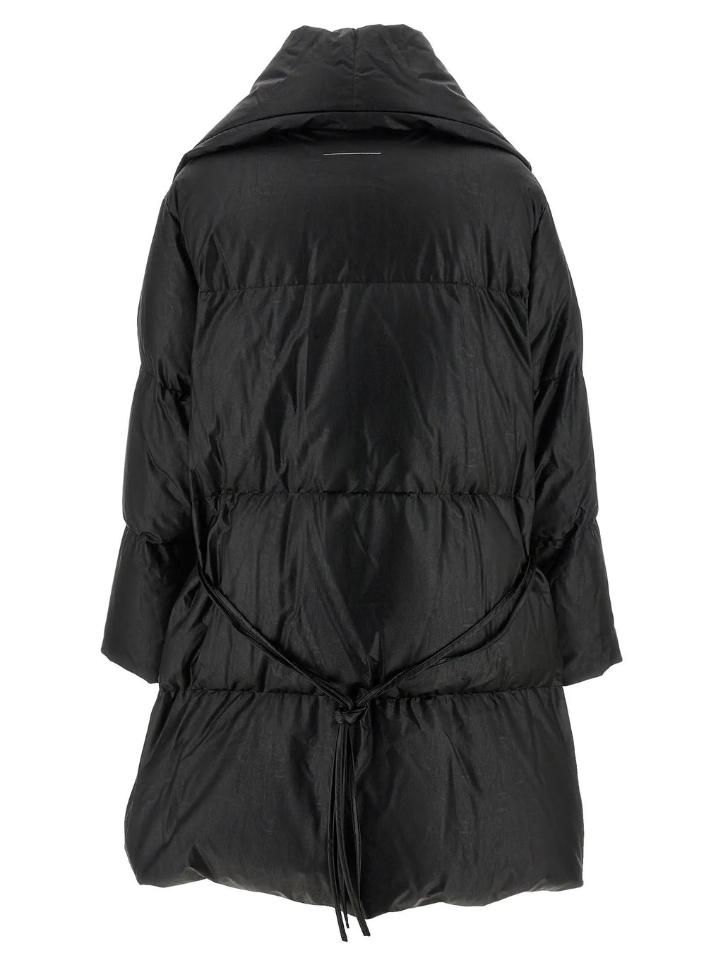 MM6 Maison Margiela Black Viscose Coat