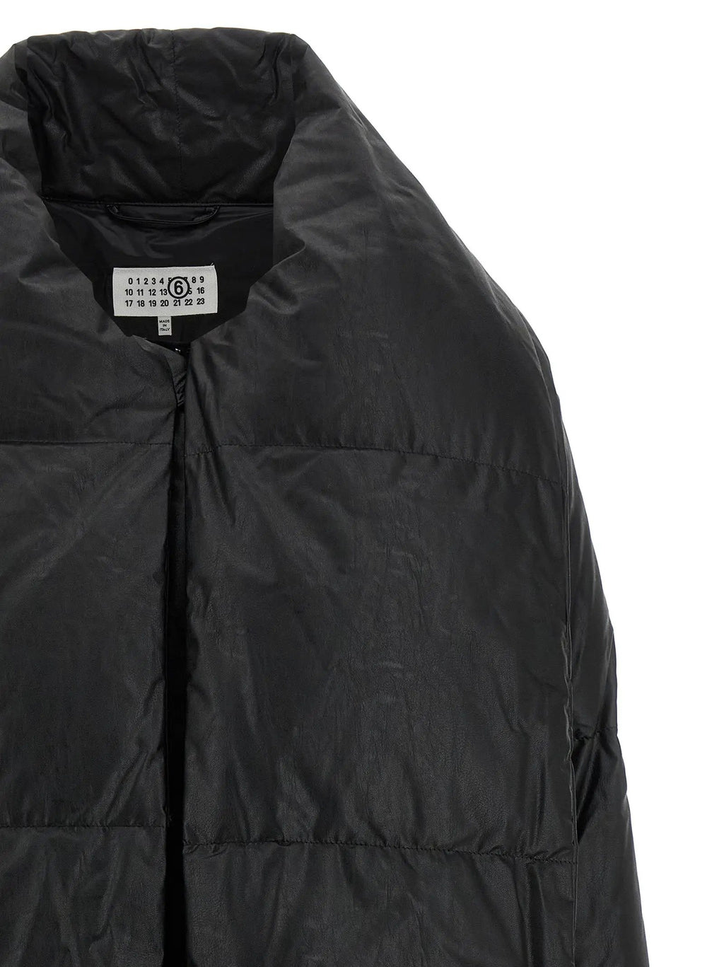 MM6 Maison Margiela Black Viscose Coat