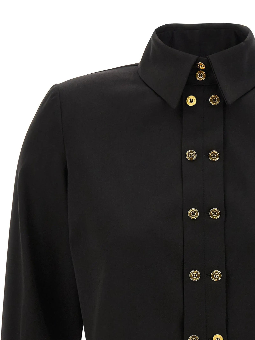 Elisabetta Franchi Black Lycra Blouse