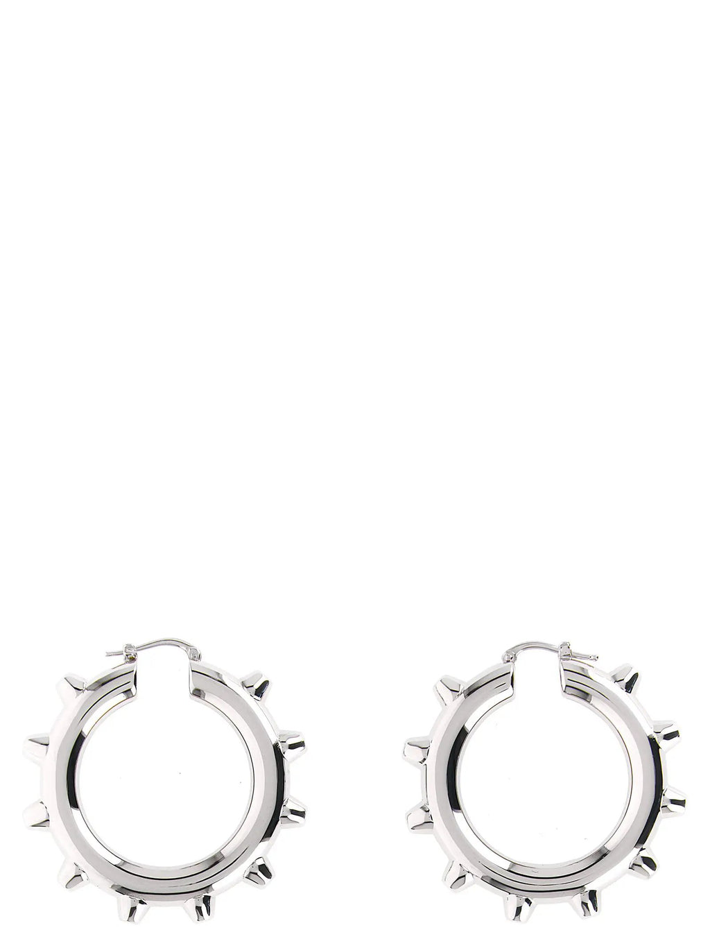 Jil Sander Silver Brass Earrings