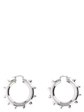 Jil Sander Silver Brass Earrings