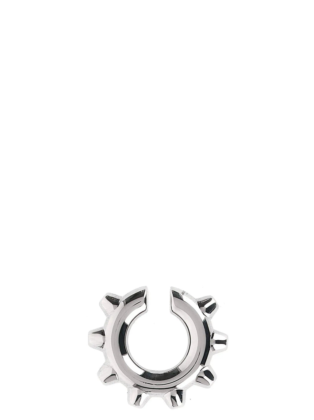 Jil Sander Silver Brass Earrings