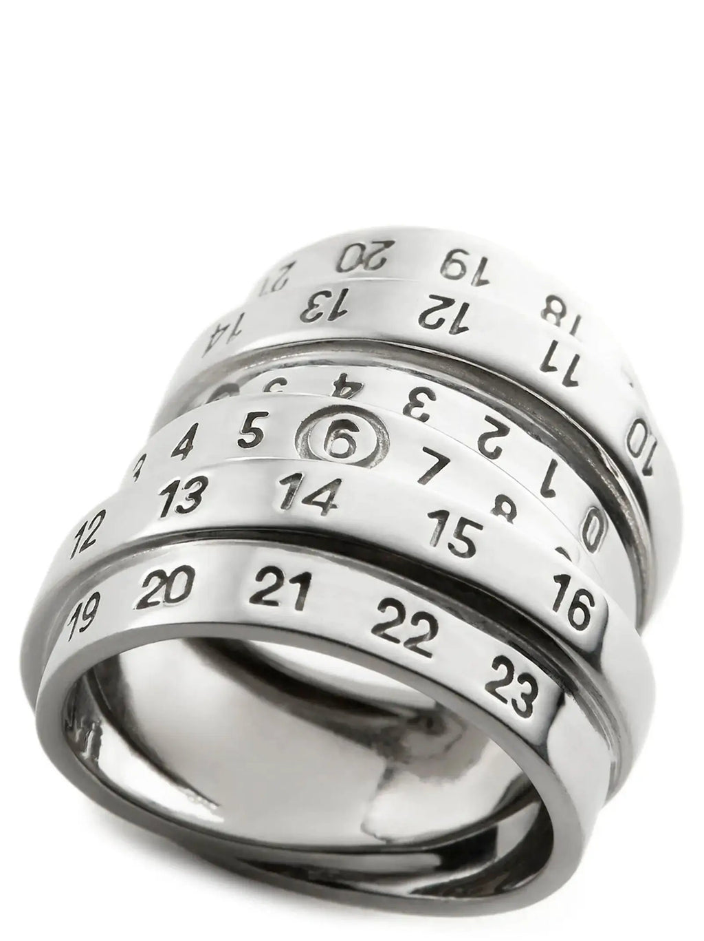 MM6 Maison Margiela Silver Brass Ring