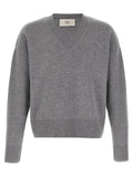 Ami Paris Gray Wool Cardigan