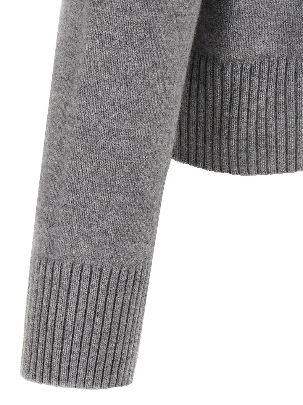 Ami Paris Gray Wool Cardigan