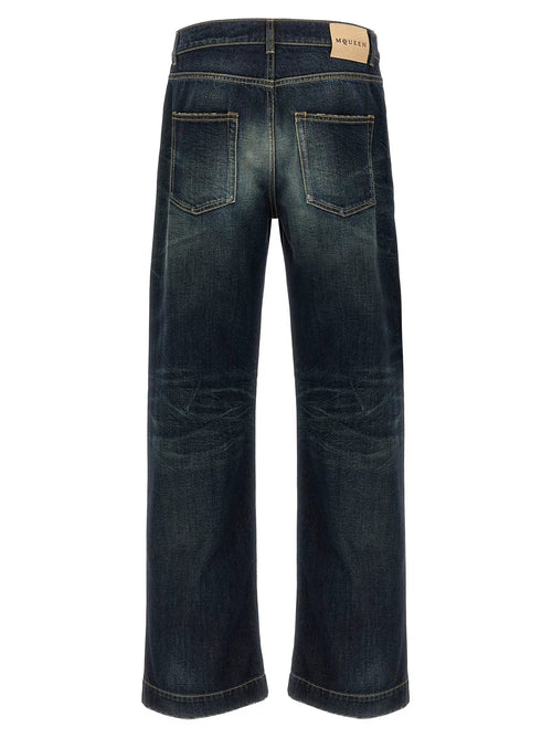Jean en coton bleu Alexander McQueen