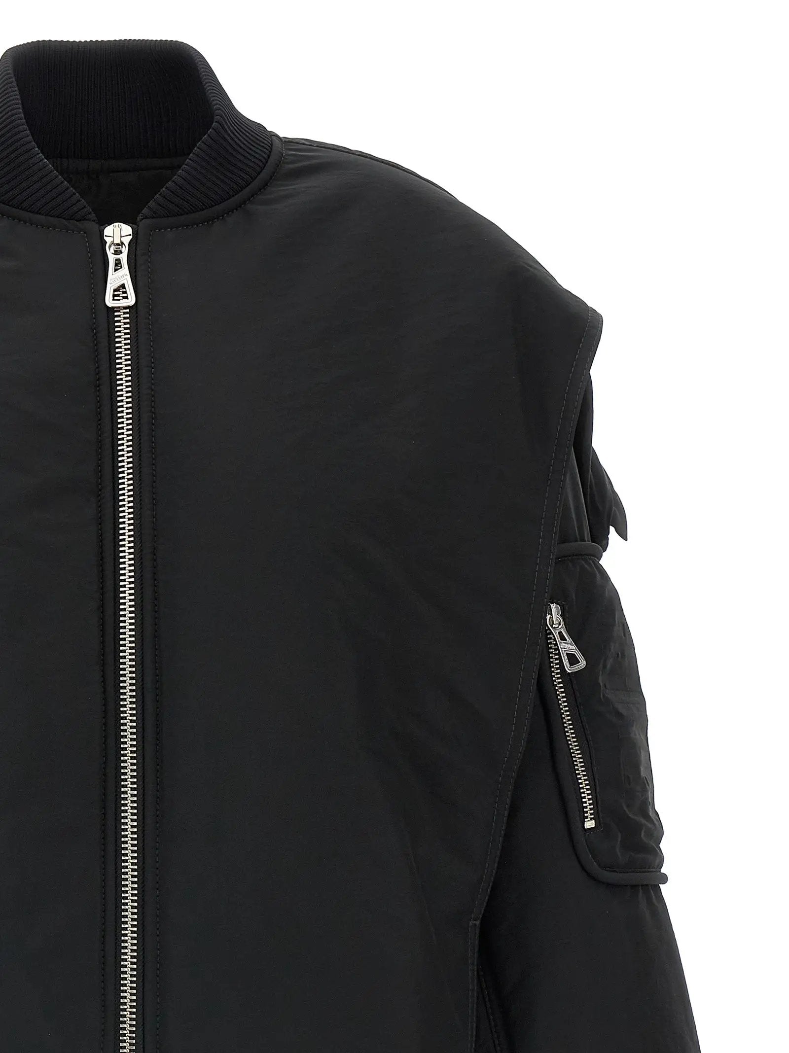 Jean Paul Gaultier Jean Paul Gaultier Black Polyethylene Bomber