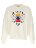 Casablanca White Cotton Sweatshirt