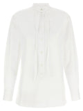 Gucci White Cotton Blouse