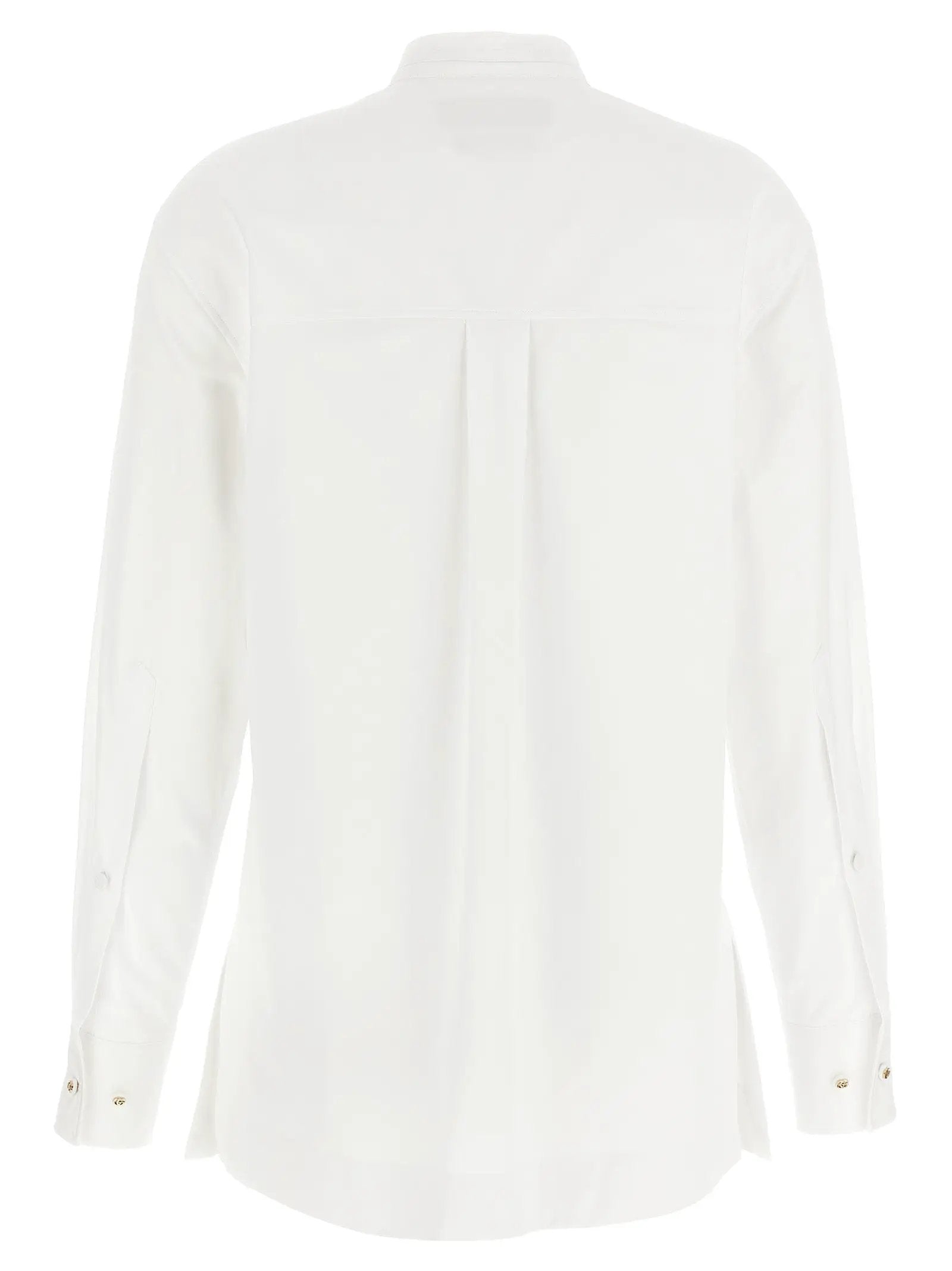 Gucci White Cotton Blouse