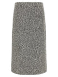 Tory Burch Black Polyamide Midi Skirt