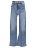 Mother Denim Blue Cotton High-Waisted Jean