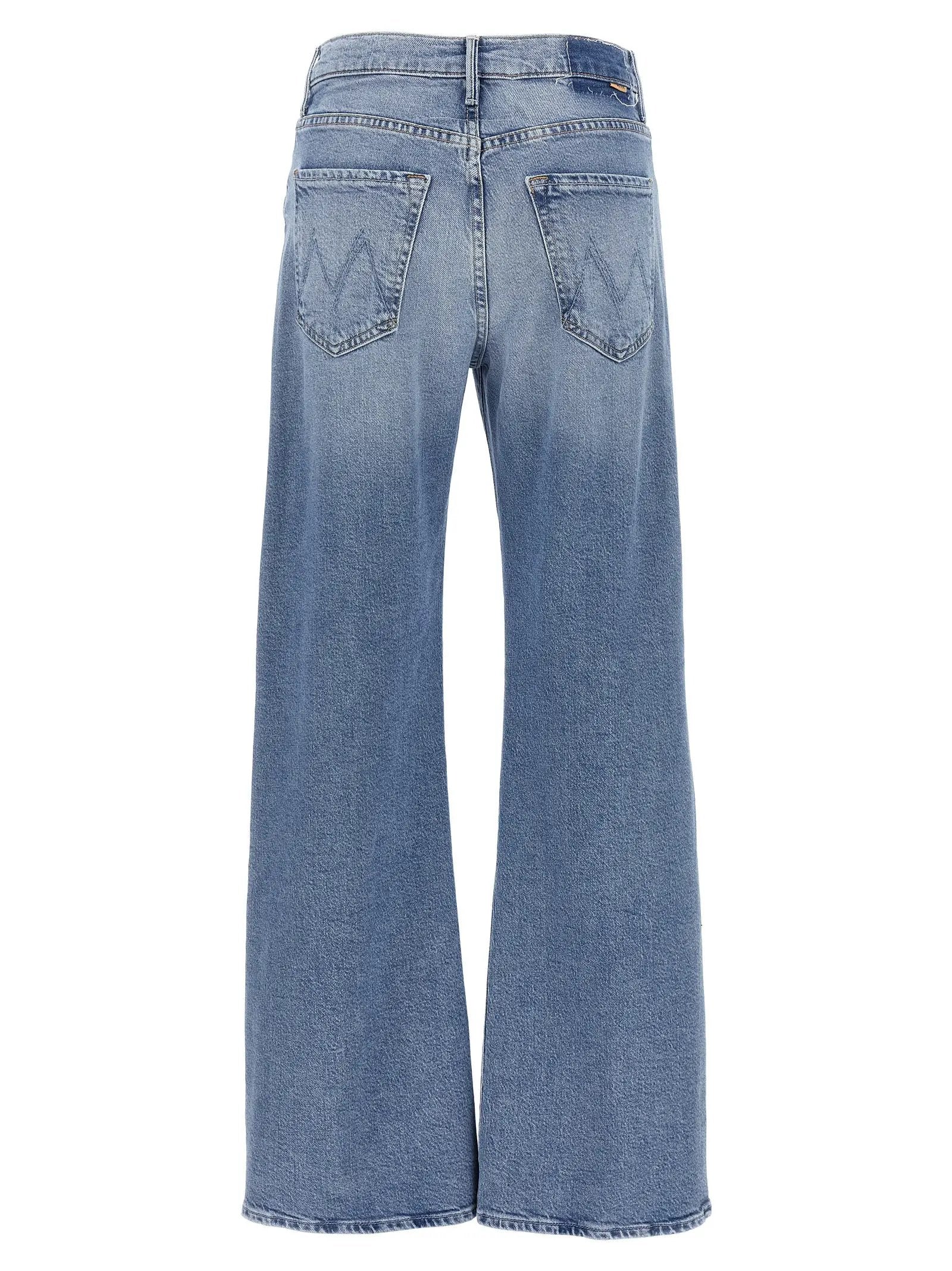 Mother Denim Blue Cotton High-Waisted Jean