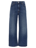 Mother Denim Blue Cotton Flared Jeans