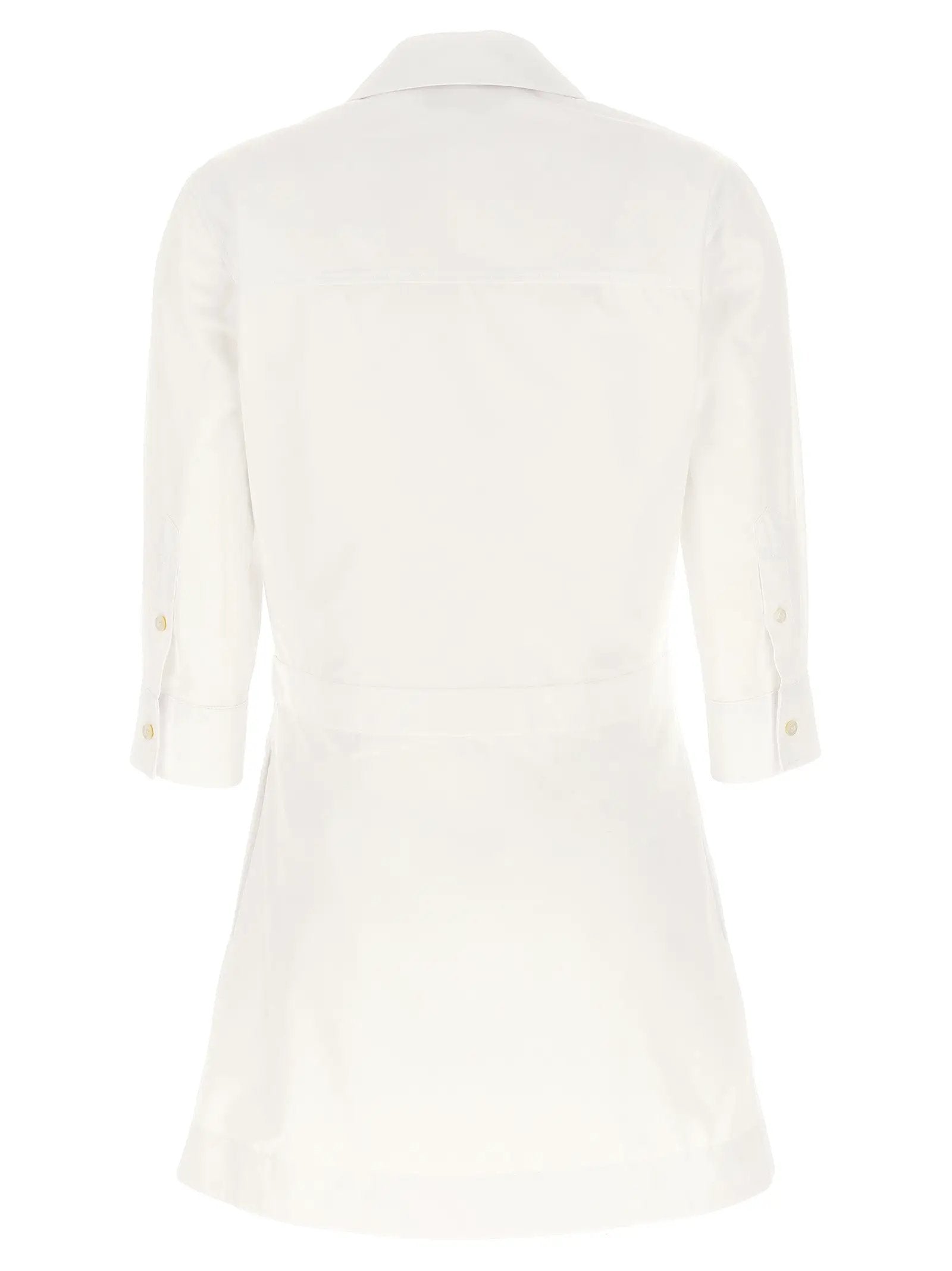 Gucci White Cotton Short Dress