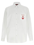 Gucci White Cotton Blouse