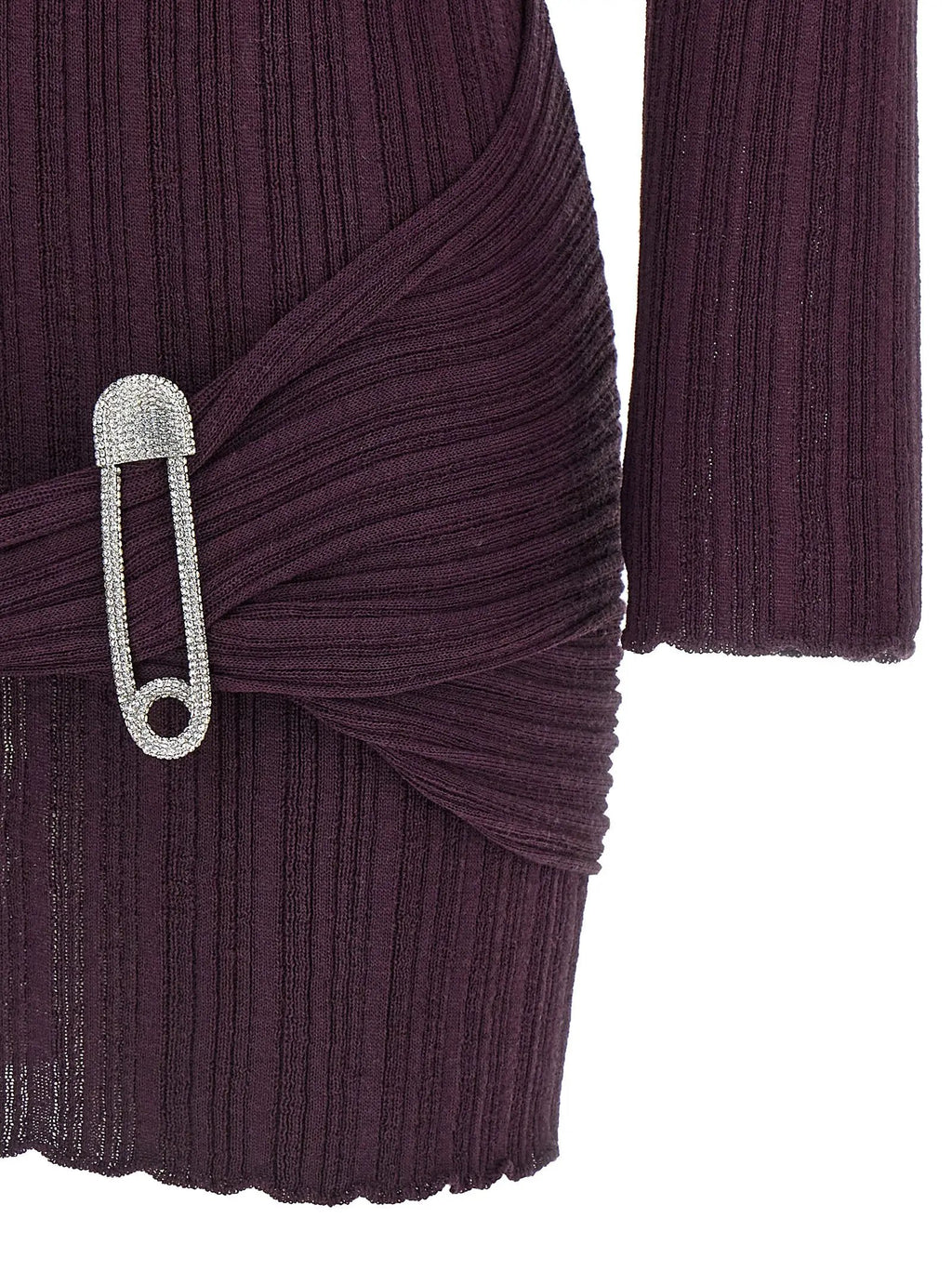 Giuseppe Di Morabito Giuseppe Di Morabito Purple Wool Short Dress
