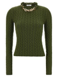 Paco Rabanne Bicolor Wool Cardigan