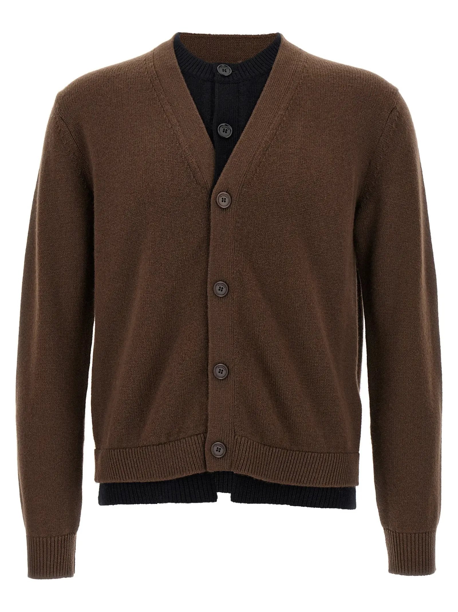 J.W.Anderson Brown Wool Cardigan
