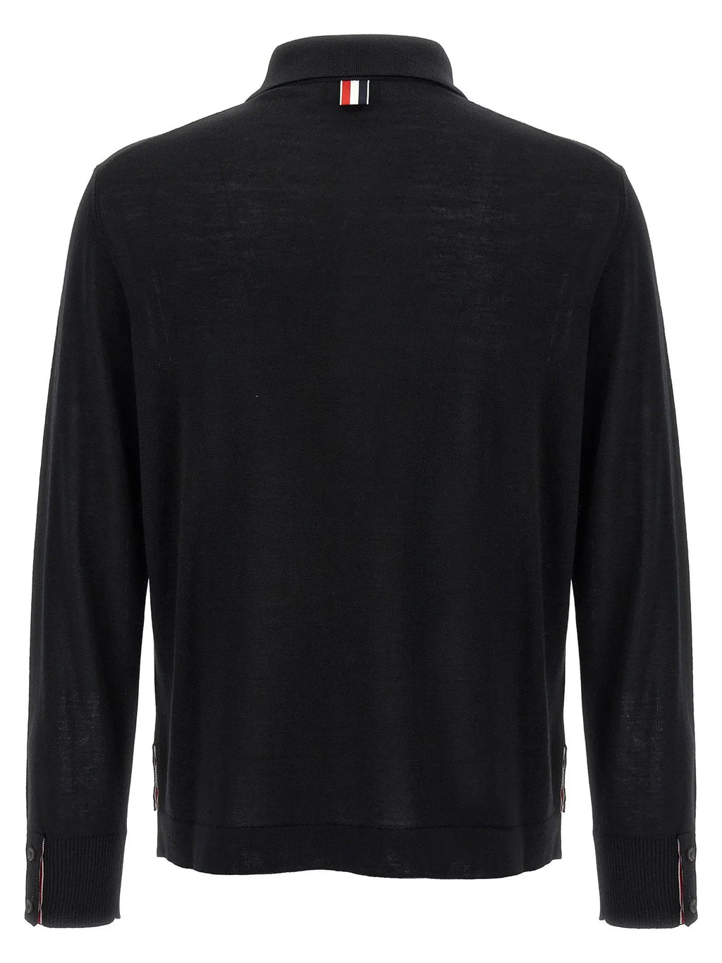 Thom Browne Black Virgin Wool Cardigan