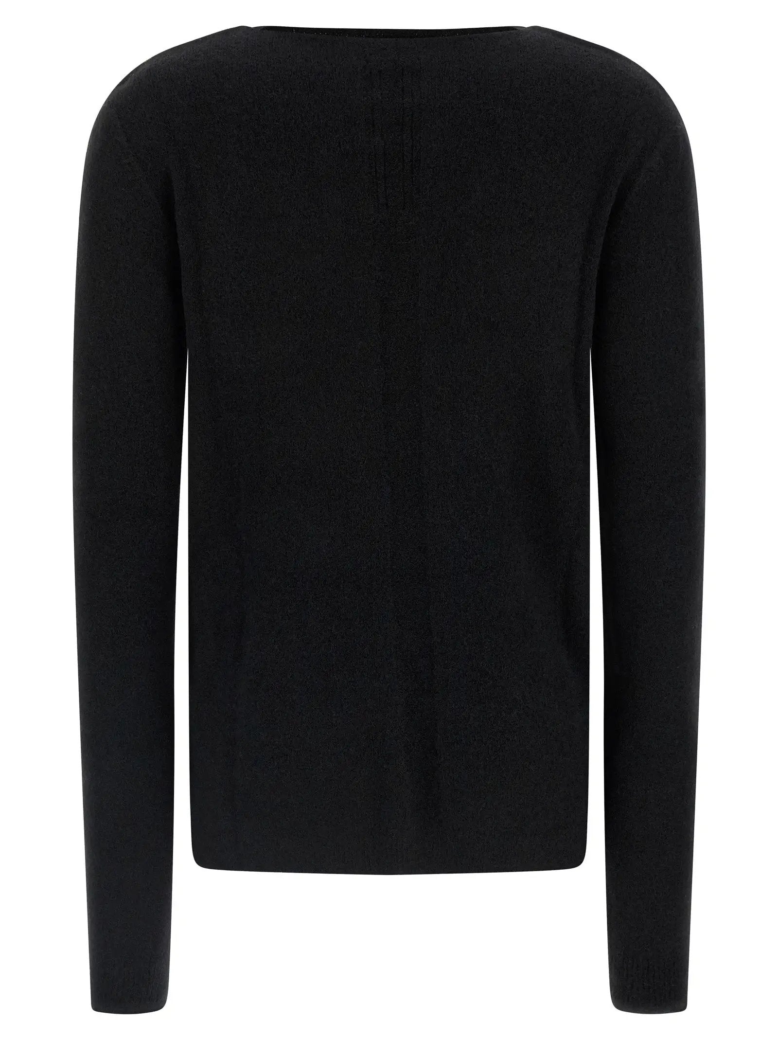 Rick Owens Black Wool Cardigan