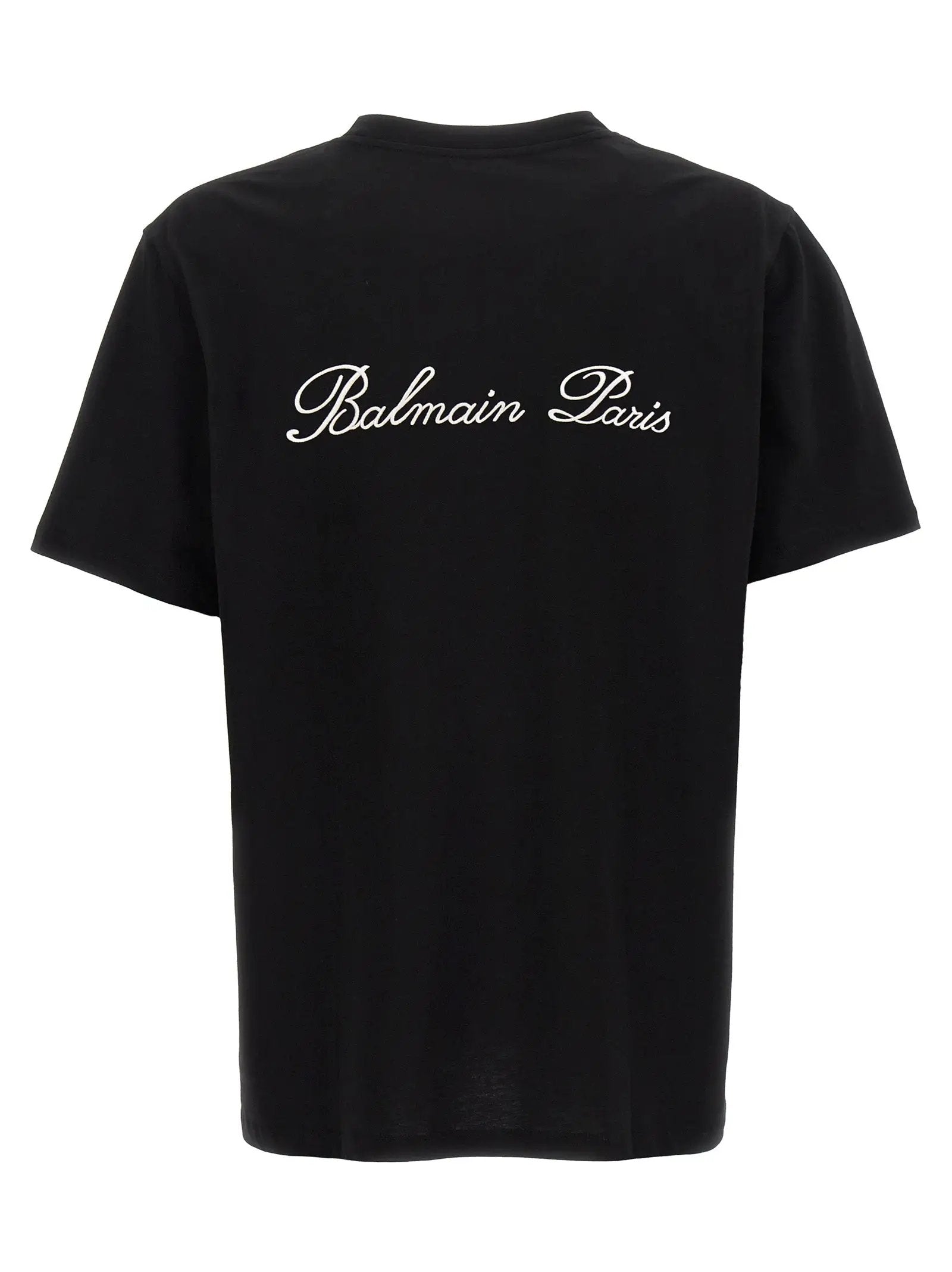 T-shirt Balmain bicolore en coton