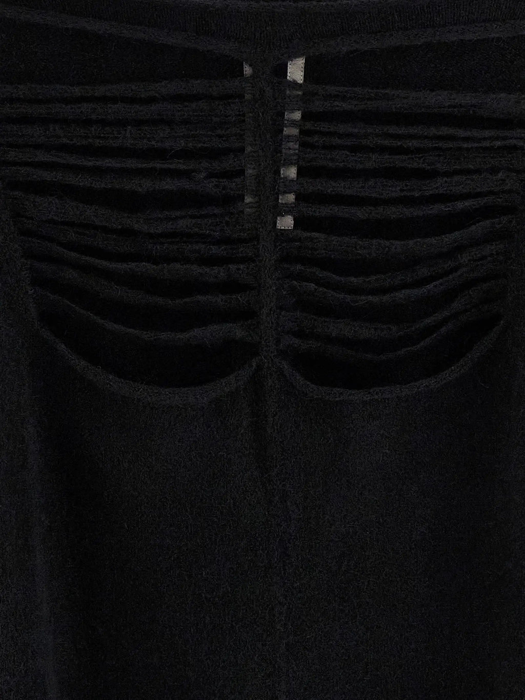 Rick Owens Black Wool Cardigan