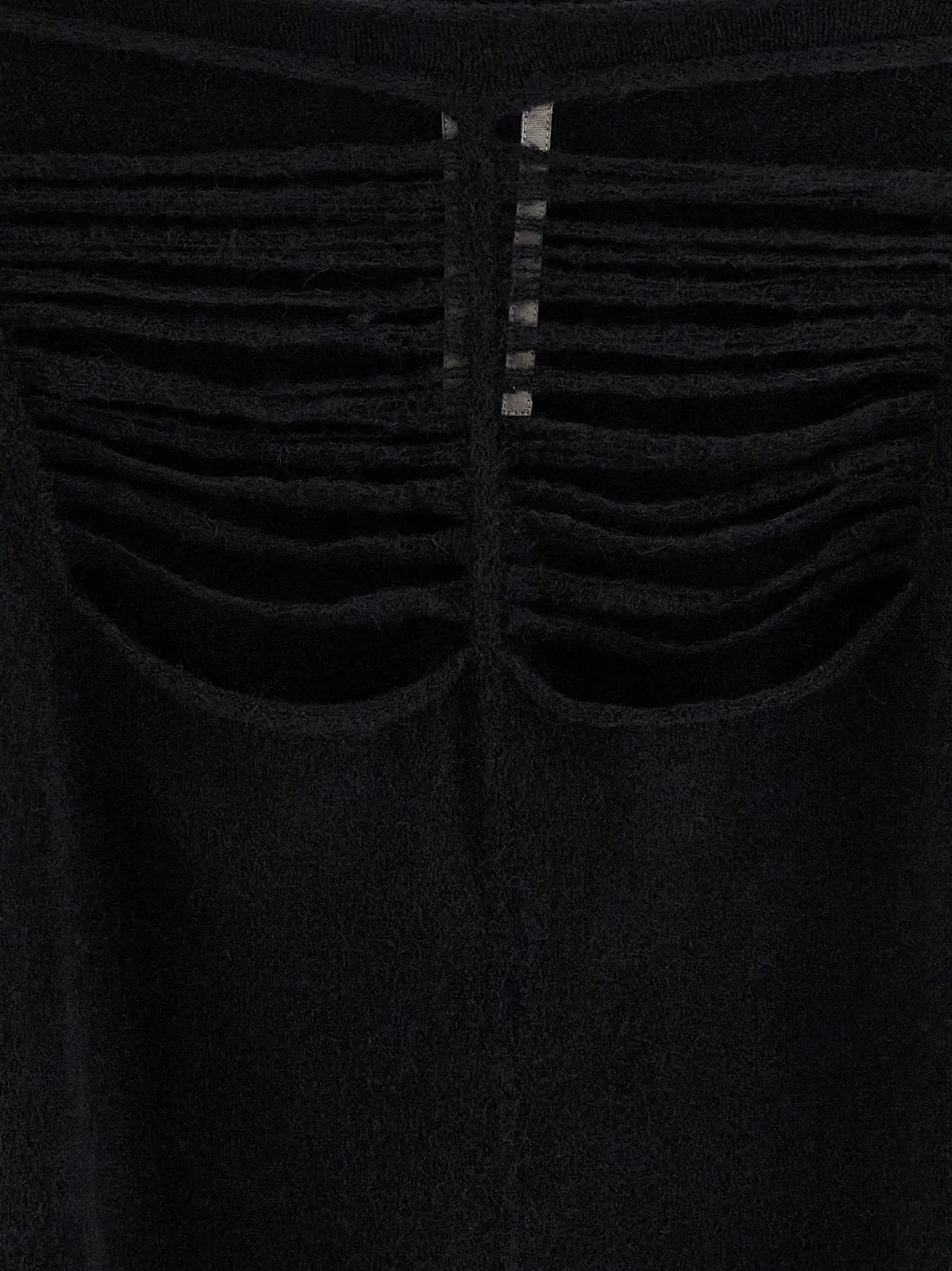 Rick Owens Black Wool Cardigan