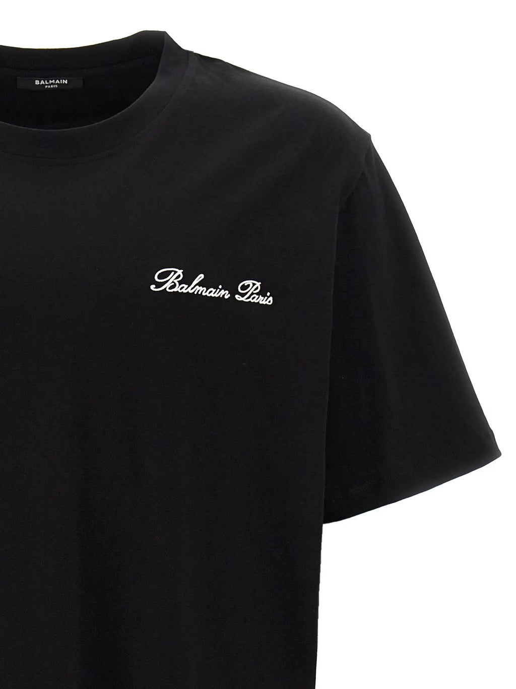 T-shirt Balmain bicolore en coton