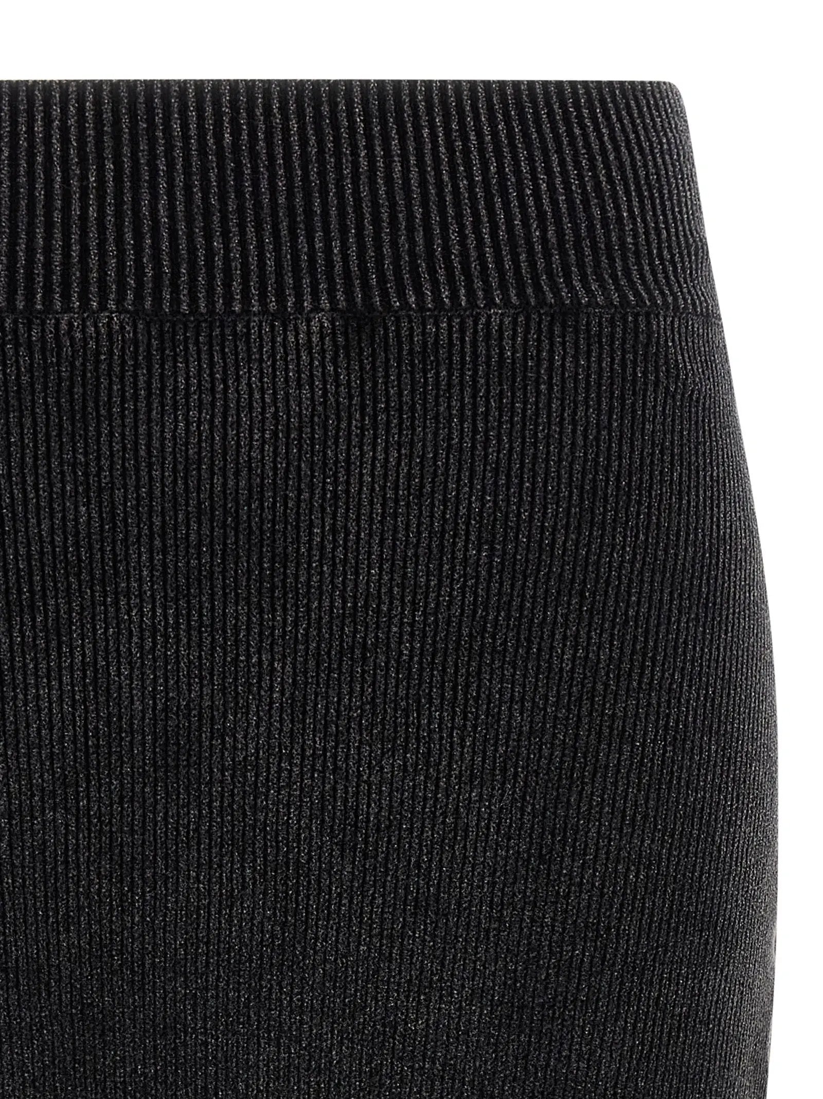 Alexander Wang Black Cotton Long Skirt