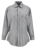 Darkpark Silver Cotton Blouse