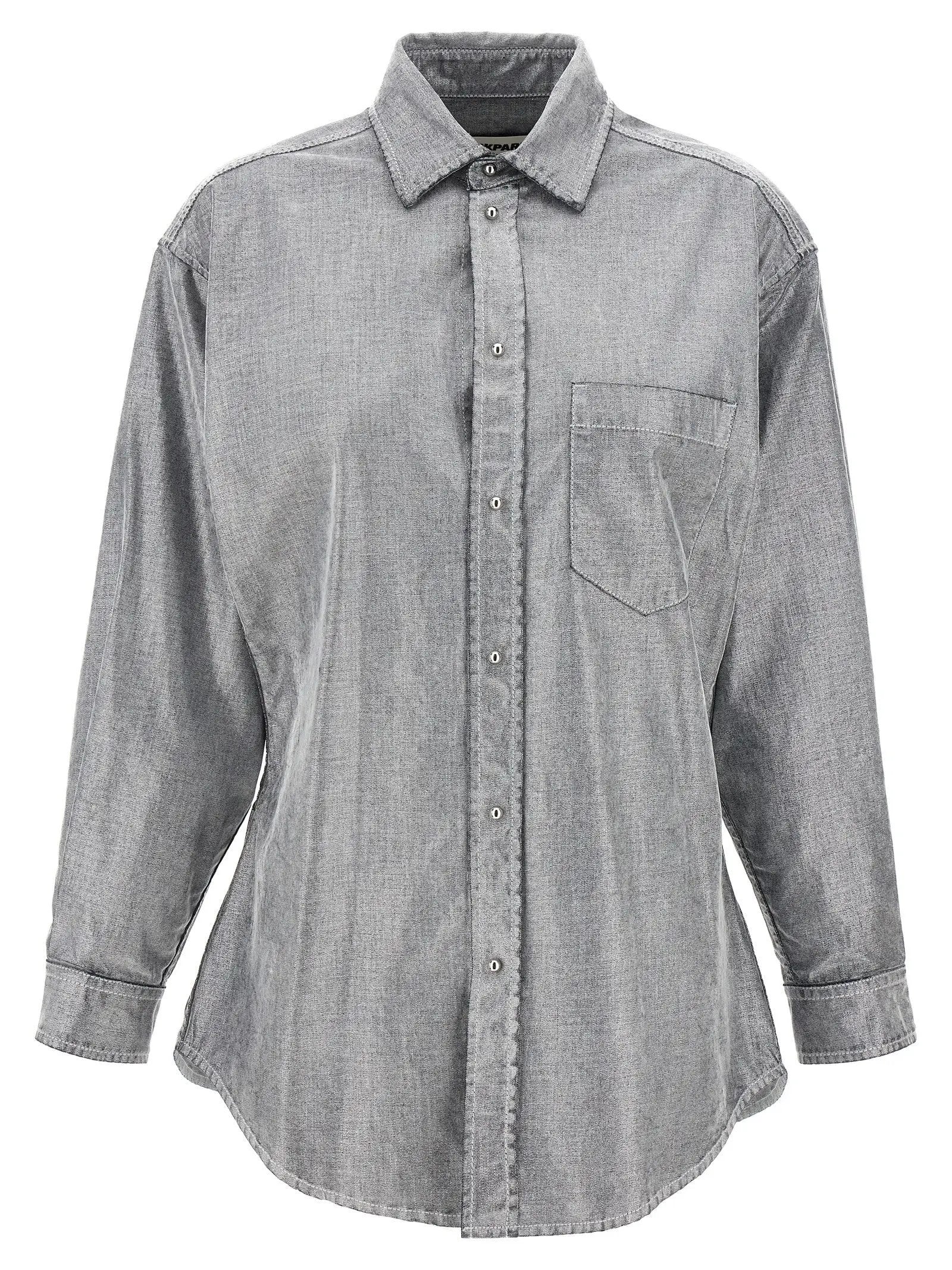 Darkpark Silver Cotton Blouse
