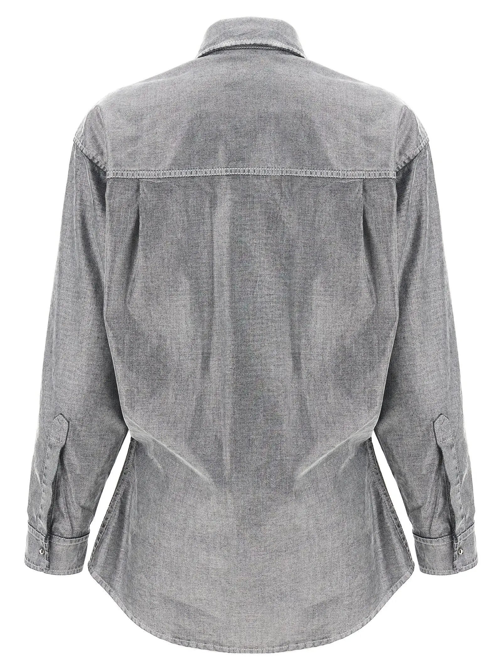 Darkpark Silver Cotton Blouse