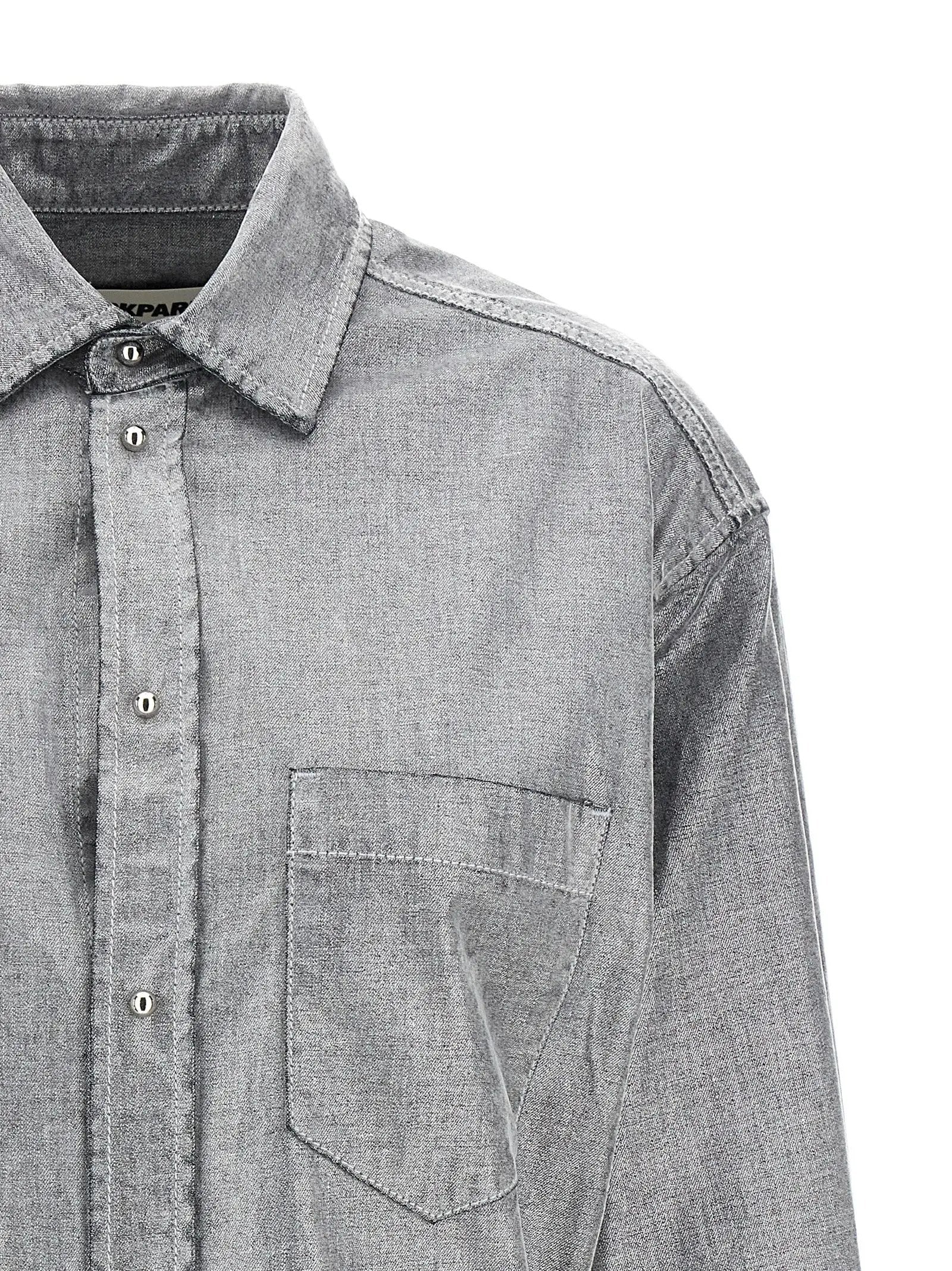 Darkpark Silver Cotton Blouse