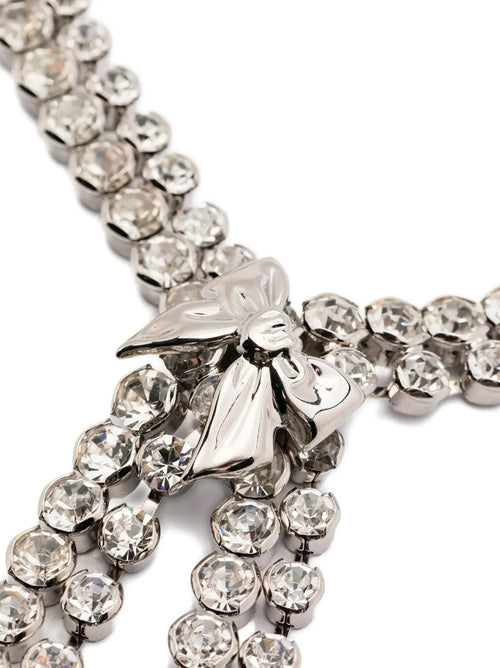 Collier Alessandra Rich en verre argenté