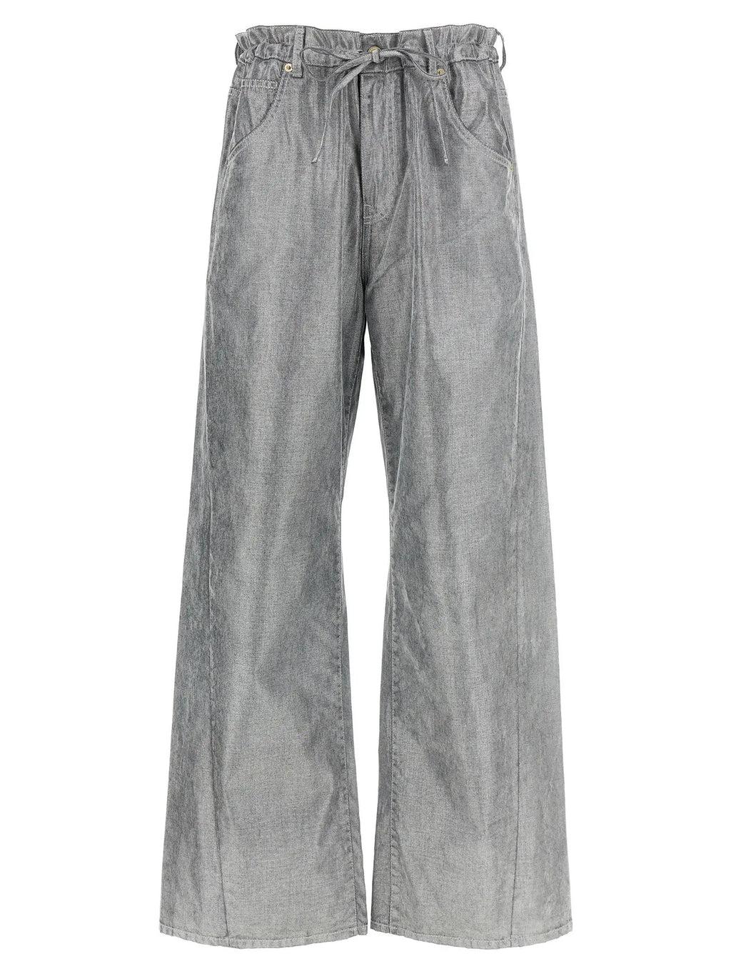 Darkpark Silver Cotton Jeans Denim